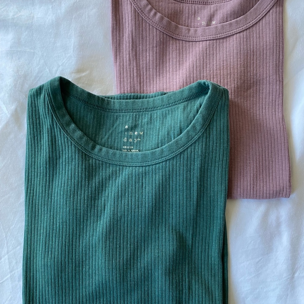 Cotton Ribbed T Bundle
